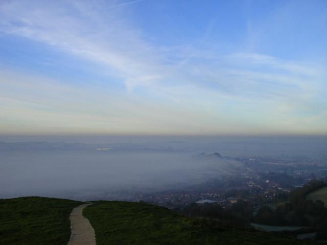 View from the top of the Glastonbury Tor