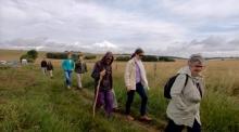 Avebury Summer School 19 - Walking to Neolithic site