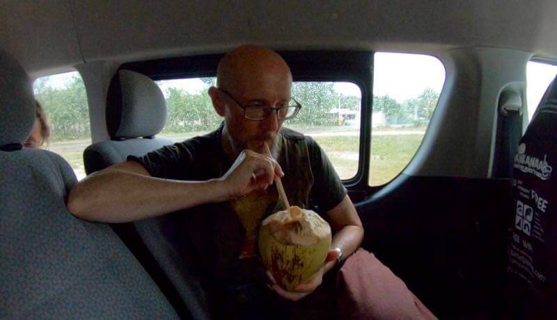 Mexico 2021: fresh coconut - yum!