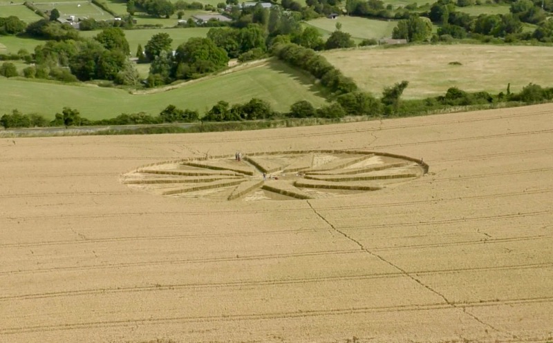 Solar Crop Circle Batton Hill, White Horse, Wilts