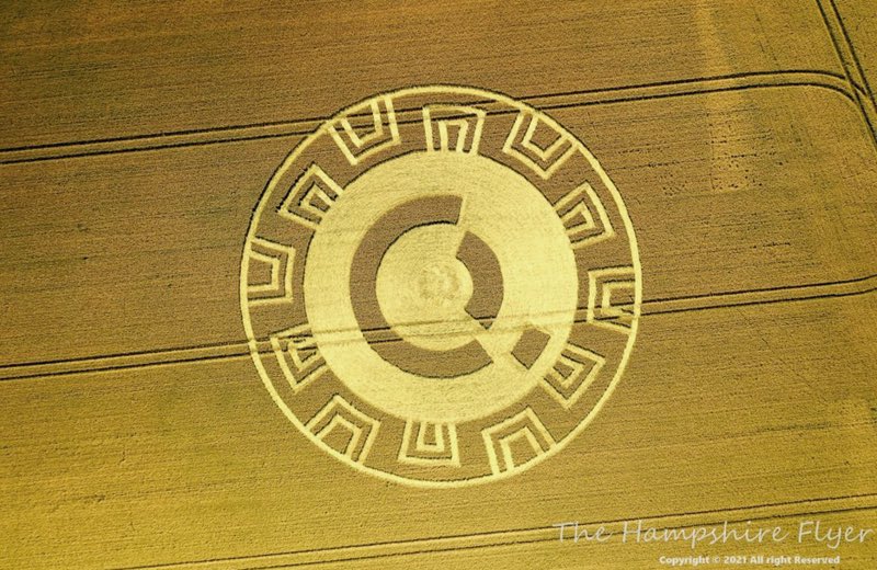 Crop circle upham 2021