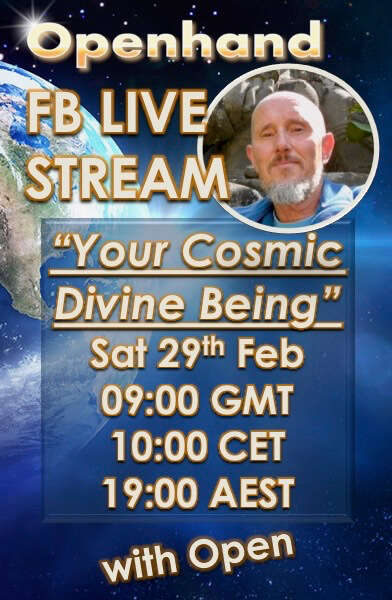 Cosmic Divine Being FB Live Stream with Open