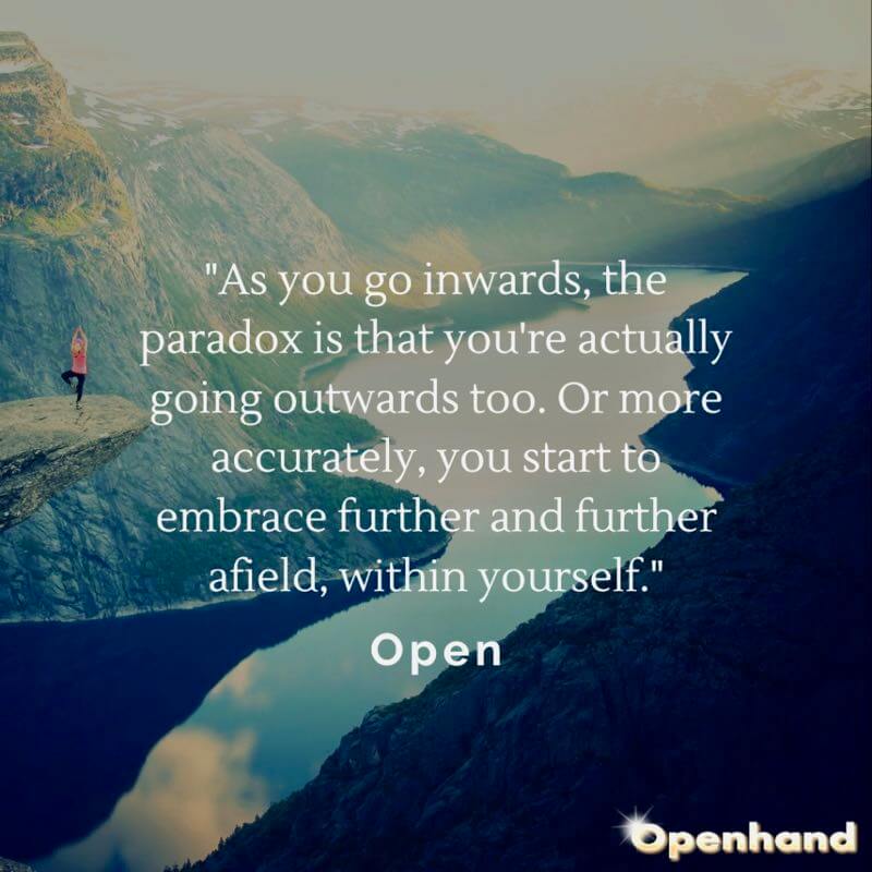 Going inwards to go outwards with Openhand