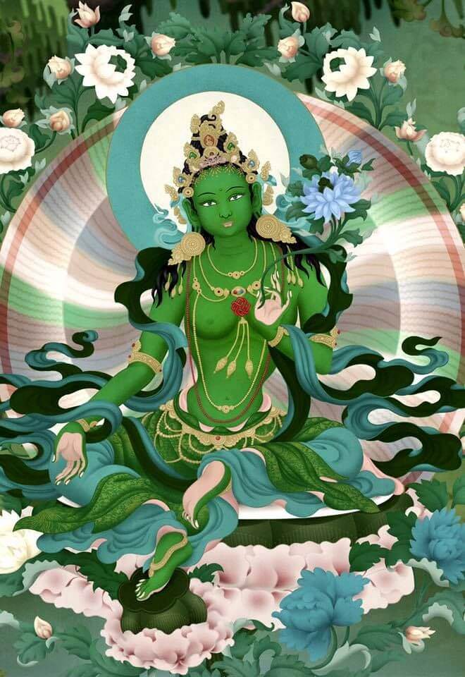 Green Tara with Openhand