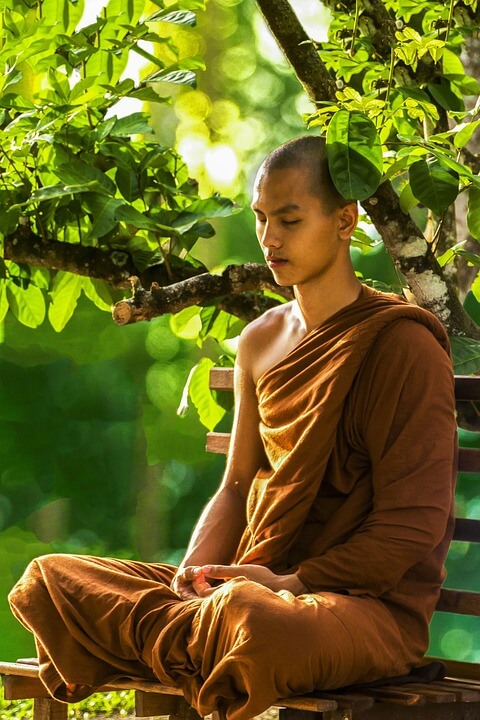 Meditating Monk