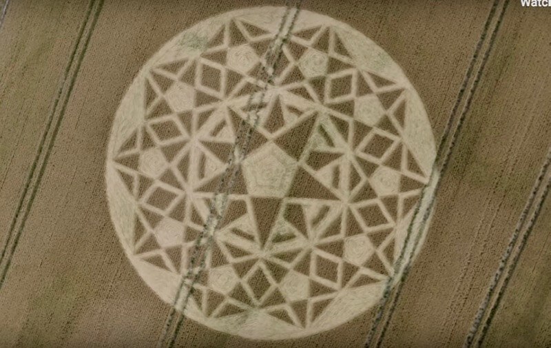 Merkaba Crop Circle with Openhand