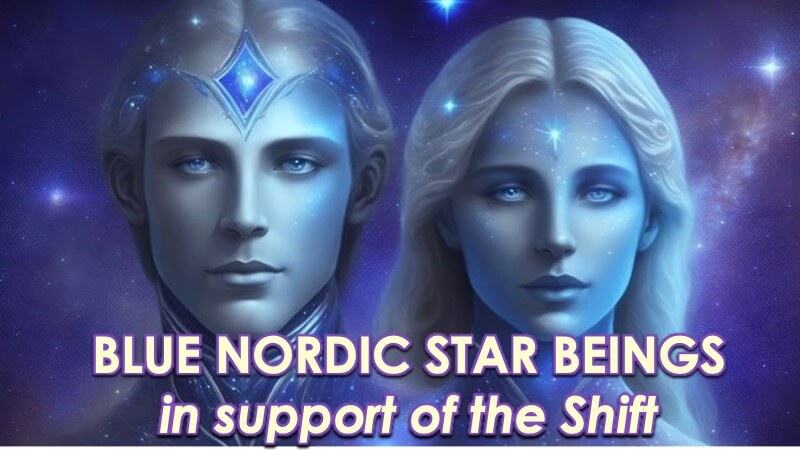 Blue Nordic Star Beings by Openhand