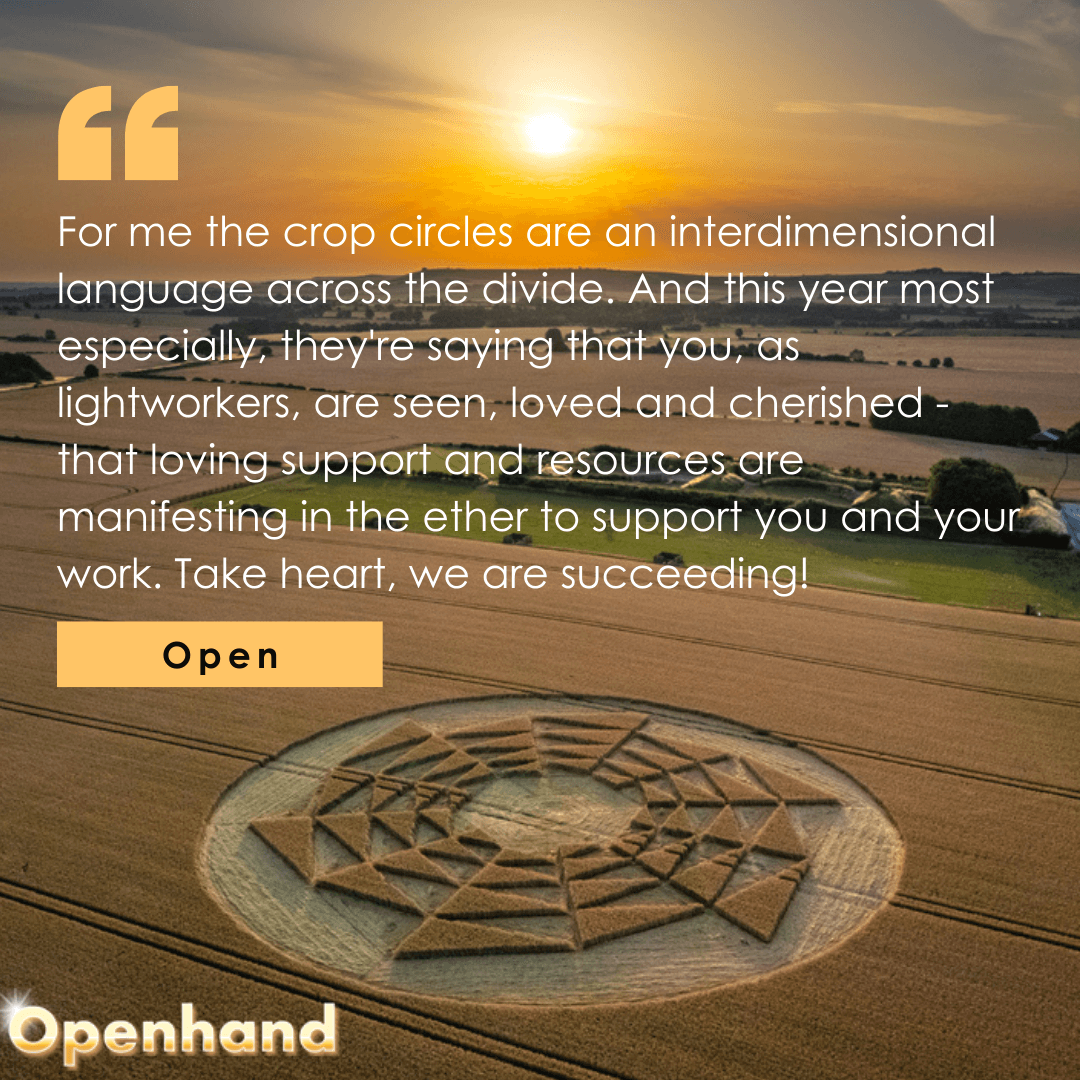 Crop circle communication with Openhand