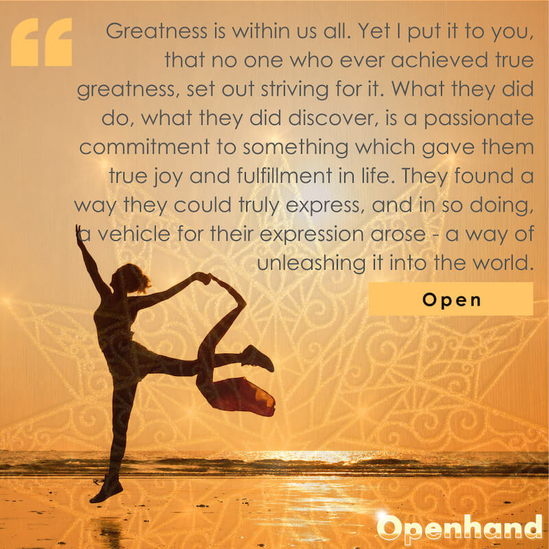 Greatness within with Openhand