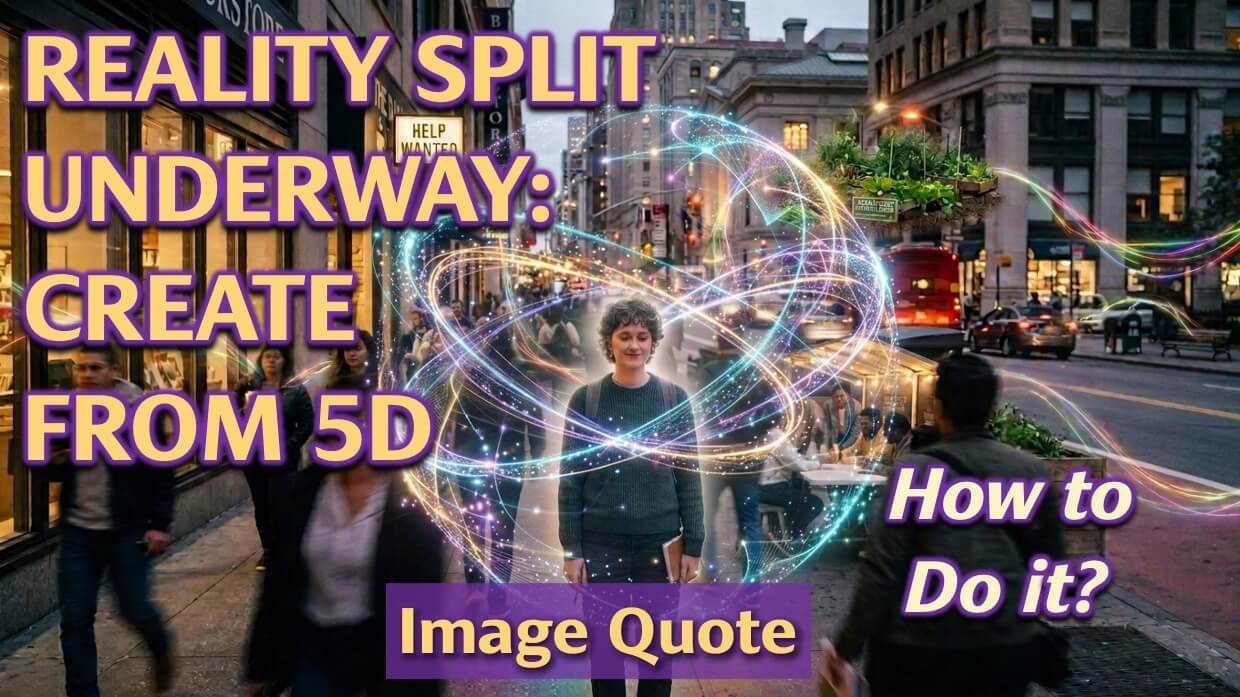 Reality Split Underway: Create from 5D | Openhand
