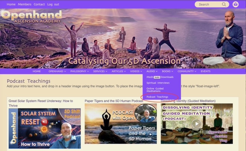 Podcast teachings | Openhand