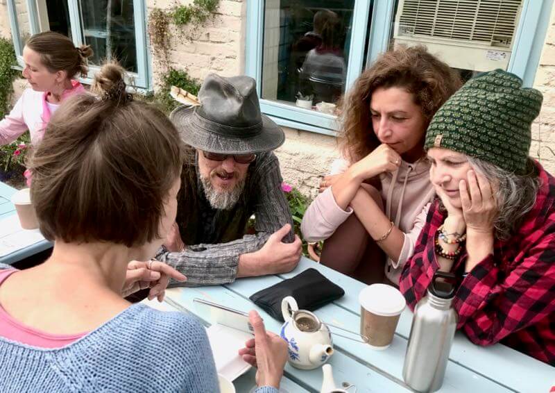 Tea at the Crop Circle cafe with Openhand