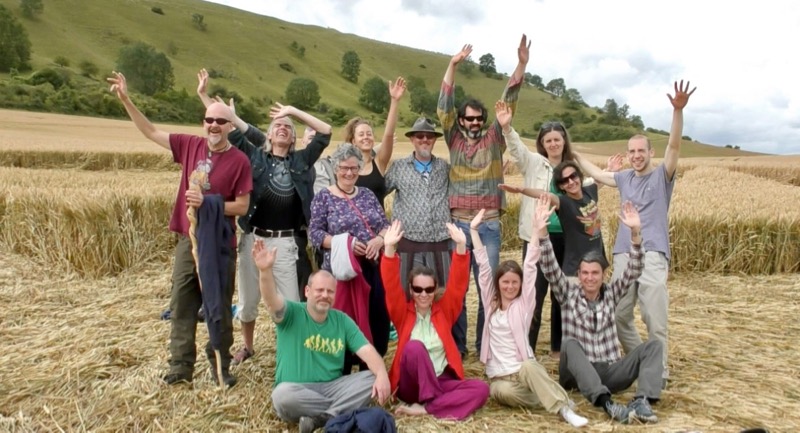 Avebury Summer School 19 - Crop Circle Group Photo