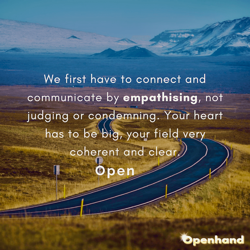 Empathising not Judging with Openhand