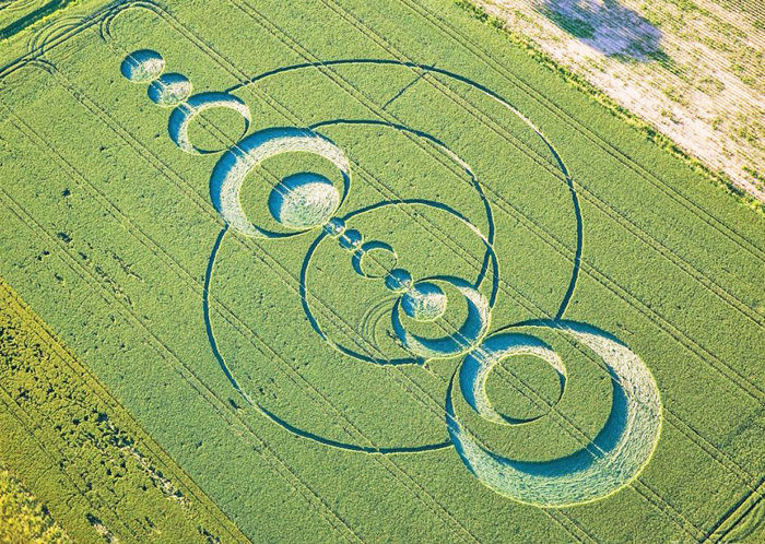 Crop circle Saint Hippolyte, France