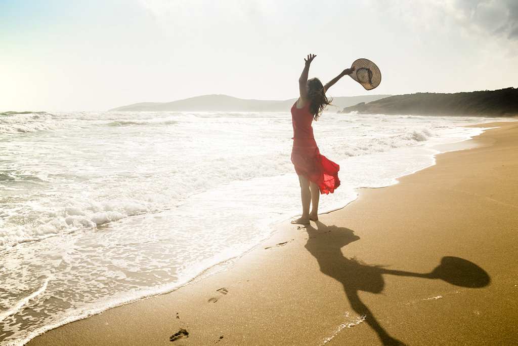 Woman on Beech